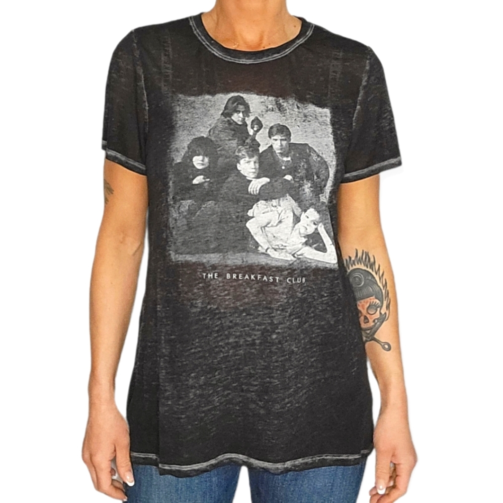 Universal Black Graphic Short Sleeve Tee